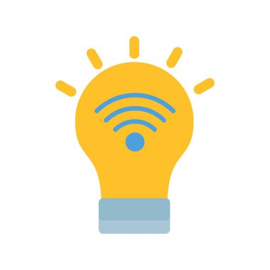 Fikir Düz Vektör Simgesi Tasarımı