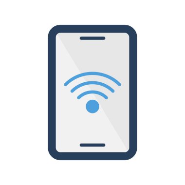 Akıllı Telefon Düz Vektör Simgesi Tasarımı