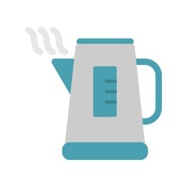 Kettle Düz Vektör Simgesi Tasarımı