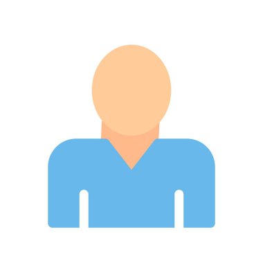 İşçi Düz Vektör Simgesi Tasarımı