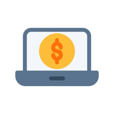 Banking Düz Vektör Simgesi Tasarımı