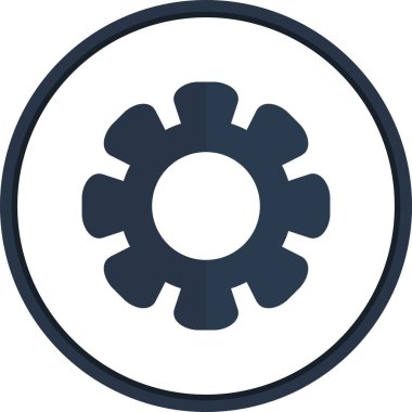 Düz Çember Vektör Simgesi Tasarımı Ayarlanıyor