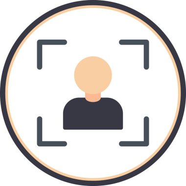 Düz Çember Vektör Simgesi Tasarımı