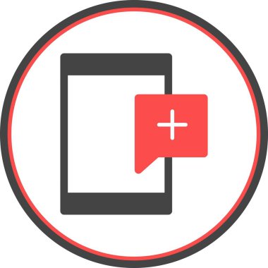 Acil Durum Çemberi Düz Çember Vektör Simgesi Tasarımı