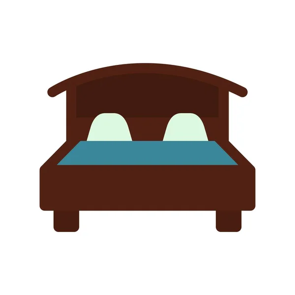 卧床平面矢量图标设计 — 图库矢量图片
