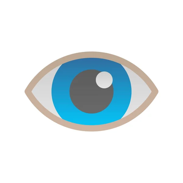 Eye Flat Vector Icon Desig — Stock Vector