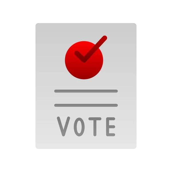 Votar Flat Vector Icon Desig — Archivo Imágenes Vectoriales