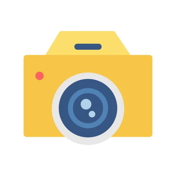 Camera Flat Vector Icon Desig — Stock Vector