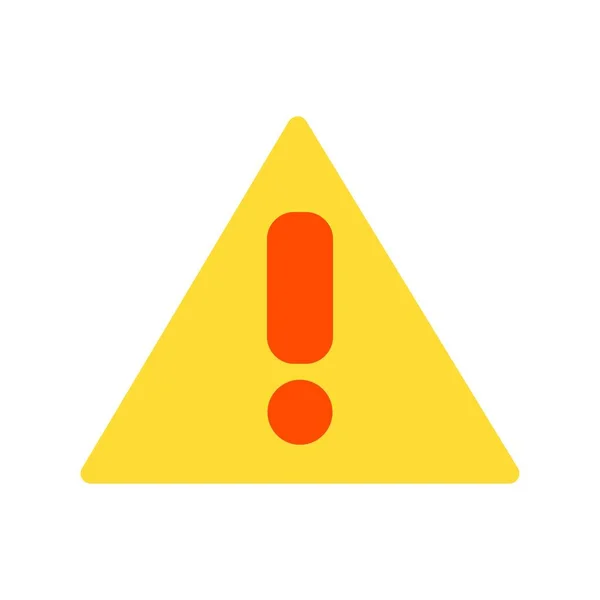 Danger Flat Vector Icon Desig — Vetor de Stock