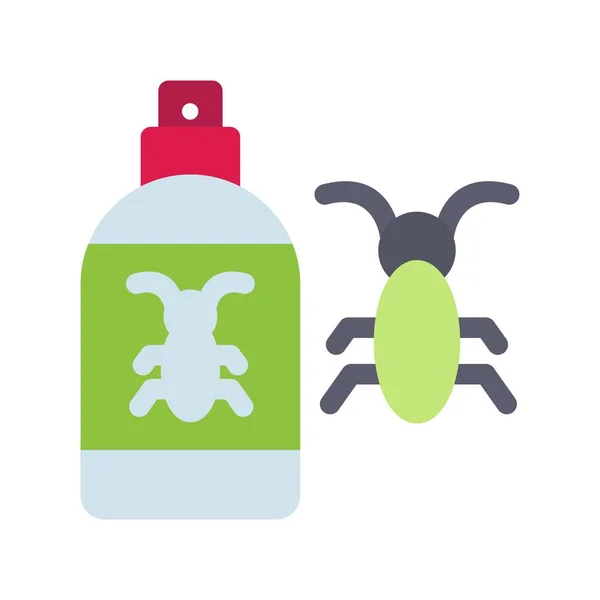 Bug Repellent Flat Vector Icon Desig — 图库矢量图片