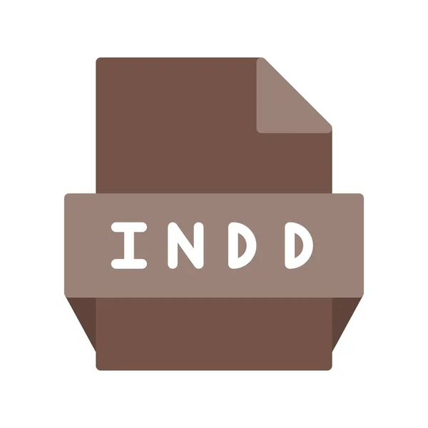 Indd Flat Vector Icon Desig — Stockvektor