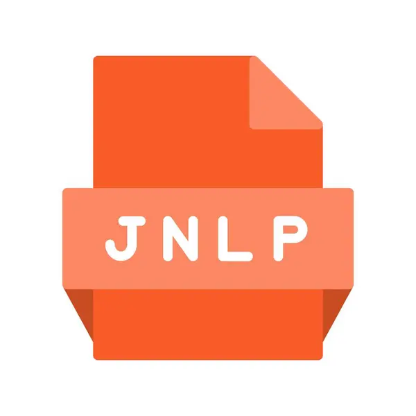Jnlp Επίπεδη Εικονίδιο Διάνυσμα Desig — Διανυσματικό Αρχείο