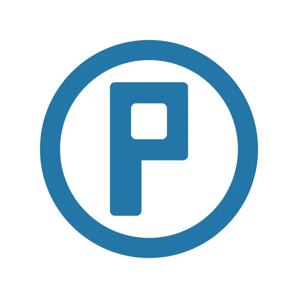 Parking Flat Vector Icon Desig — Stock Vector