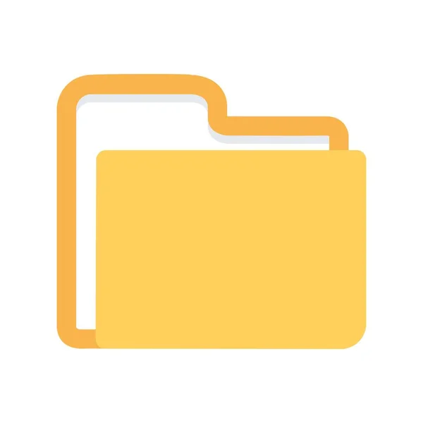 Folder Flat Vector Icon Desig — Stock Vector