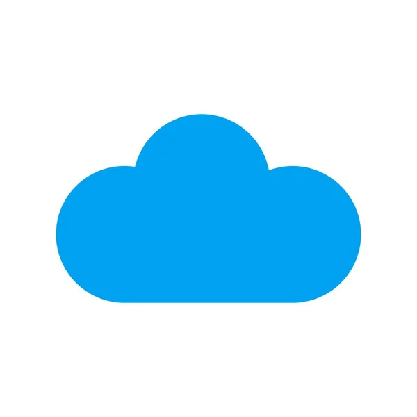 Cloud Flat Vector Icon Desig —  Vetores de Stock