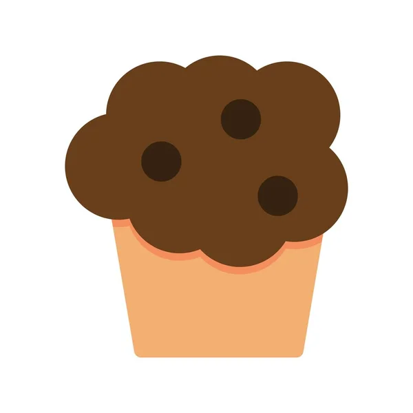 Muffin Flat Vector Icon Desig — Vector de stock