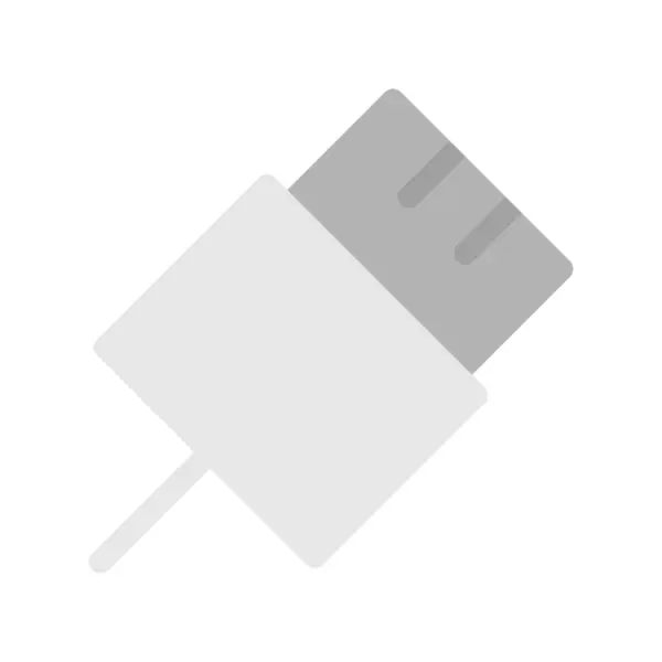 Usb Cable Flat Vector Icon Desig — стоковий вектор