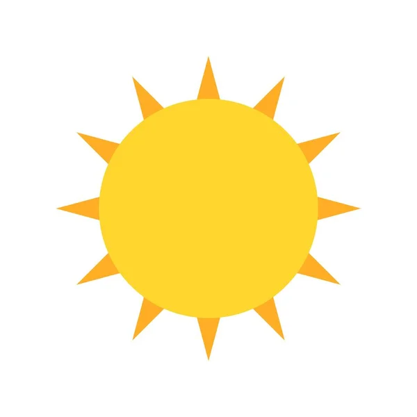 Sun Flat Vector Icon Design — Stockvektor