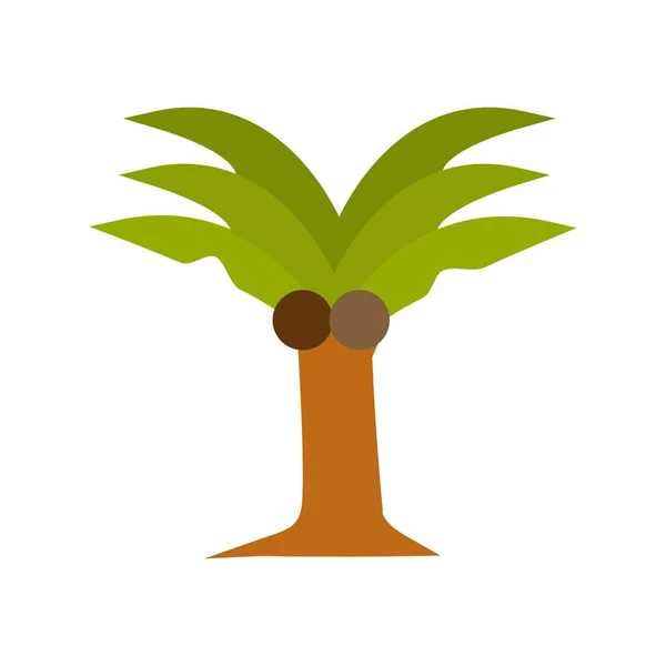 Palme Flacher Vektor Icon Desig — Stockvektor