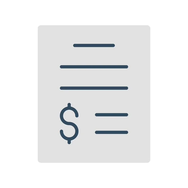 Contante Aangifte Flat Vector Icon Desig — Stockvector