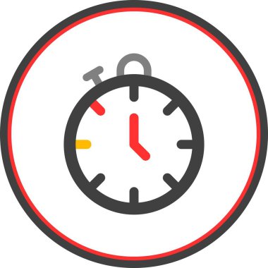 Düz Çember Vektör Simgesi Tasarımı 'nı Durdur