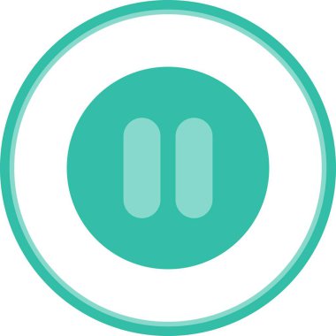 Düz Çember Vektör Simgesi Tasarımı Oynat