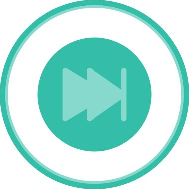 Hızlı Düz Çember Vektör Simgesi Tasarımı