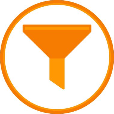 Düz Çember Vektör Simgesi Tasarımı Filtrele