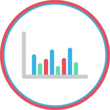 Grafik Düz Çember Vektör Simgesi Tasarımı