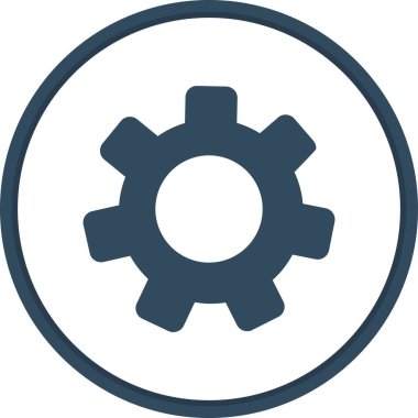 Düz Çember Vektör Simgesi Tasarımı Ayarlanıyor