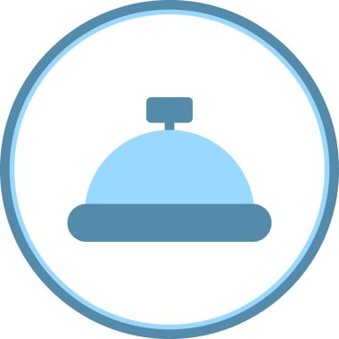 Catering Düz Çember Vektör Simgesi Tasarımı