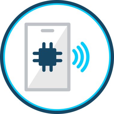 Robot Boşaltma Çemberi Vektör Simgesi Tasarımı