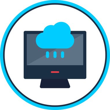 Düz Çember Vektör Simgesi Tasarımı