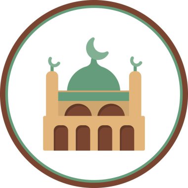 Cami Düz Çember Vektör Simgesi Tasarımı