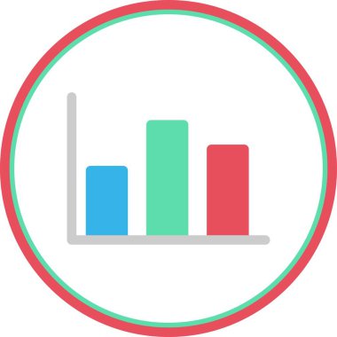 Grafik Düz Çember Vektör Simgesi Tasarımı
