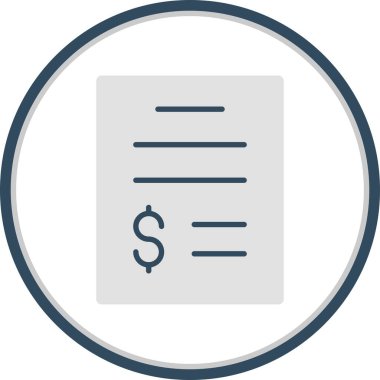 Nakit Raporu Düz Çember Vektör Simgesi Tasarımı