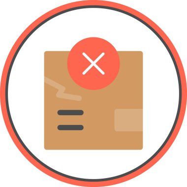 Çatlak Düz Çember Vektör Simgesi Tasarımı