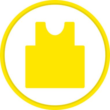  T-Shirt Düz Çember Vektör Simgesi Tasarımı