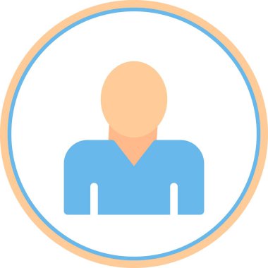 İşçi Düz Çember Vektör Simgesi Tasarımı