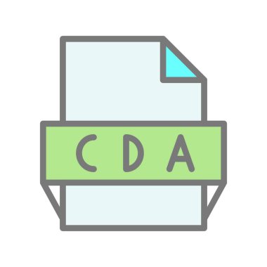 Cda Doldurulmuş Işık Vektörü Simgesi Tasarımı