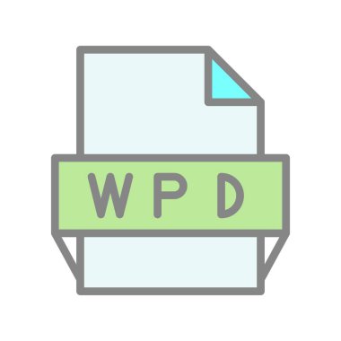 WPD Işık Vektörü Simgesi Tasarımı Dolduruldu