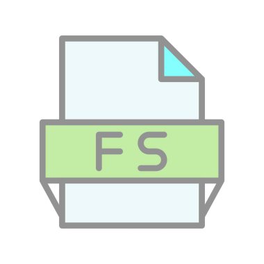 Fs Doldurulmuş Işık Vektörü Simgesi Tasarımı