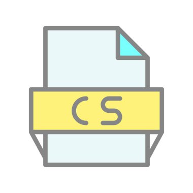 Cs Doldurulmuş Işık Vektörü Simgesi Tasarımı