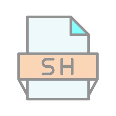 Sh Doldurulmuş Işık Vektörü Simgesi Tasarımı