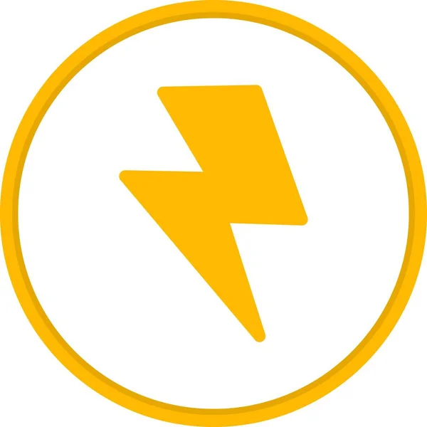 Flash Flat Circle Vector Icon Desig — Stockvektor
