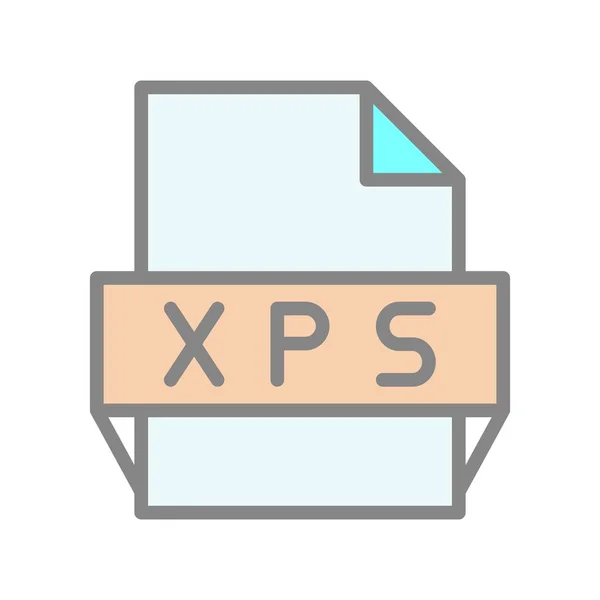 Xps Plněné Světlé Vektorové Ikony Desig — Stockový vektor