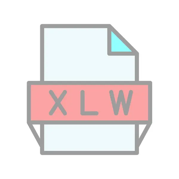 Xlw Plný Světlý Vektor Icon Desig — Stockový vektor