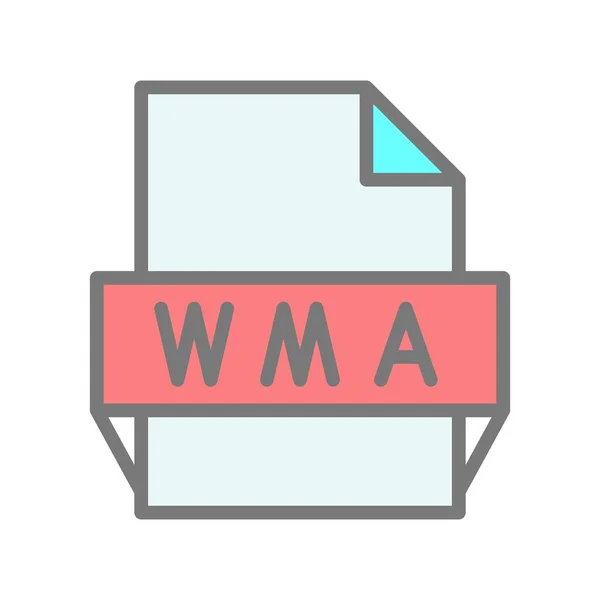 Wma Заповнені Світло Векторні Піктограми Демонстрація — стоковий вектор