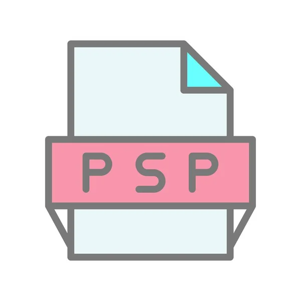 Psp Filled Light Vector Icon Desig — стоковий вектор