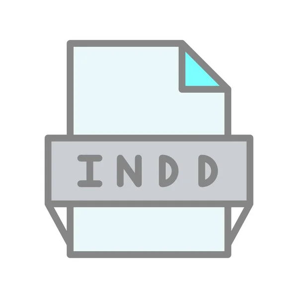 Indd Filled Light Vector Icon Desig — Stockvektor